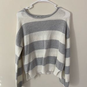 Grey and white sweater